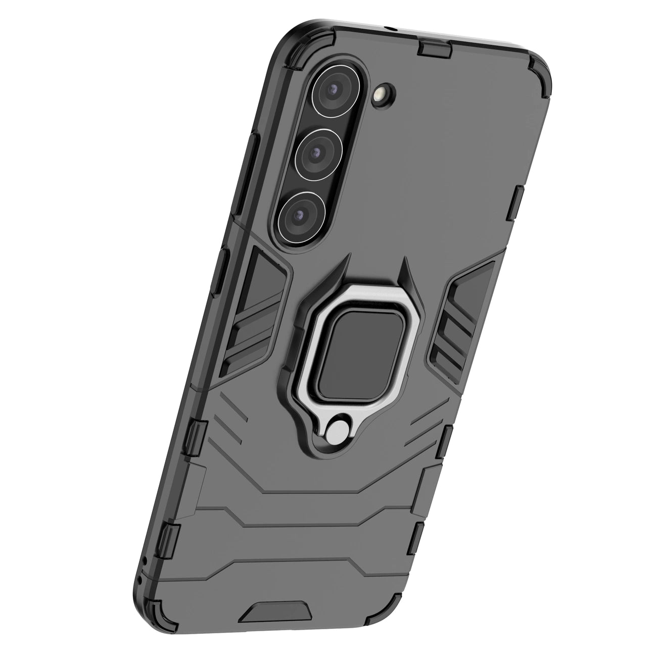Ring Armor case for Samsung Galaxy S23+ armored cover magnetic holder ring black_9