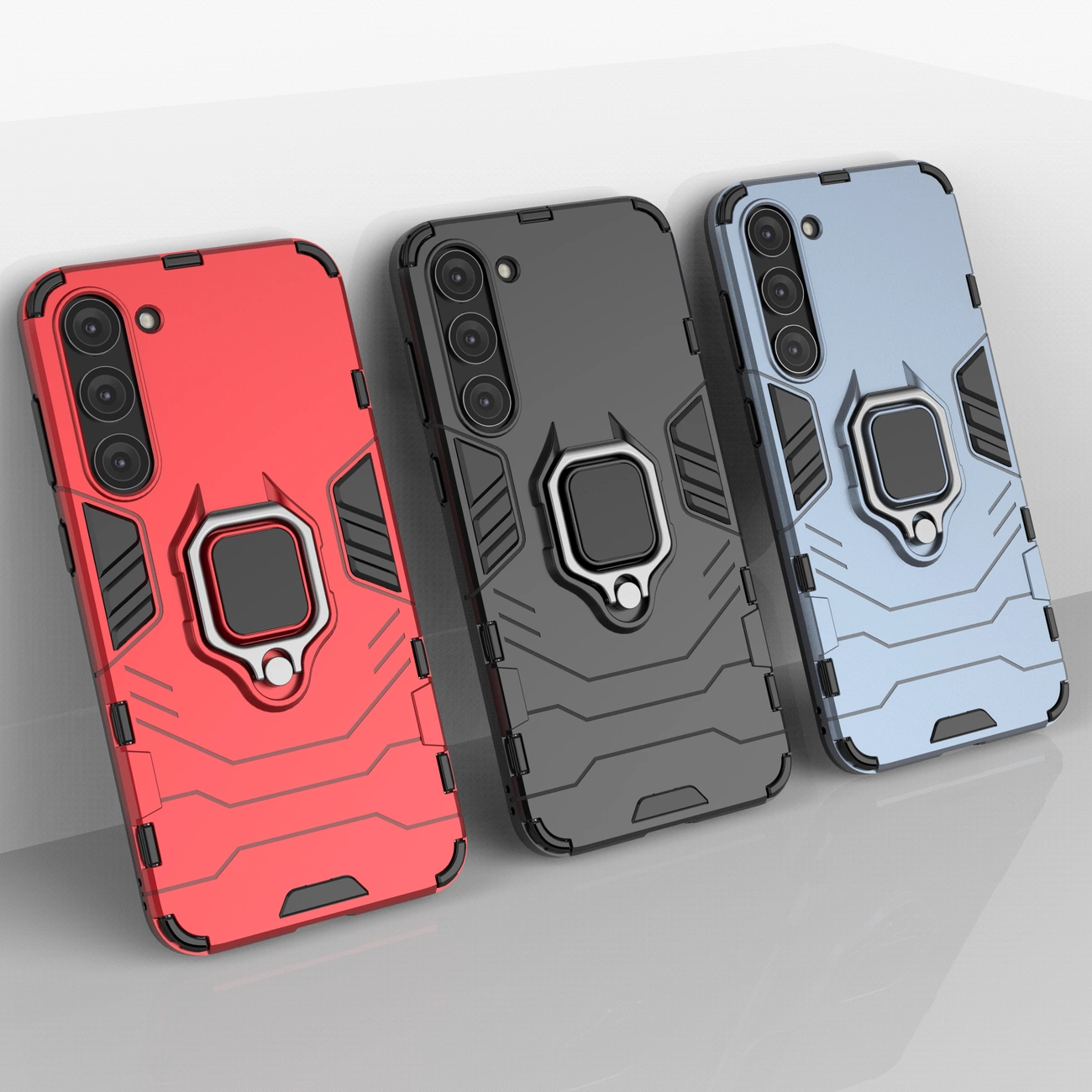 Ring Armor case for Samsung Galaxy S23+ armored cover magnetic holder ring black_14