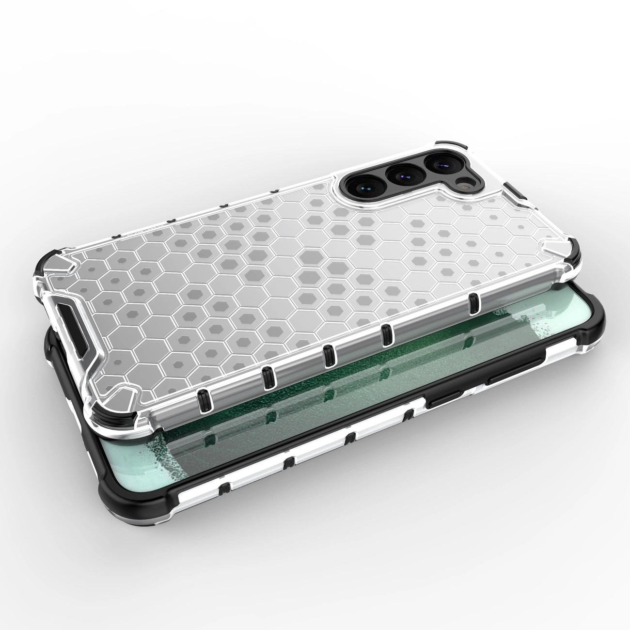 Honeycomb case for Samsung Galaxy S23+ armored hybrid cover black_5