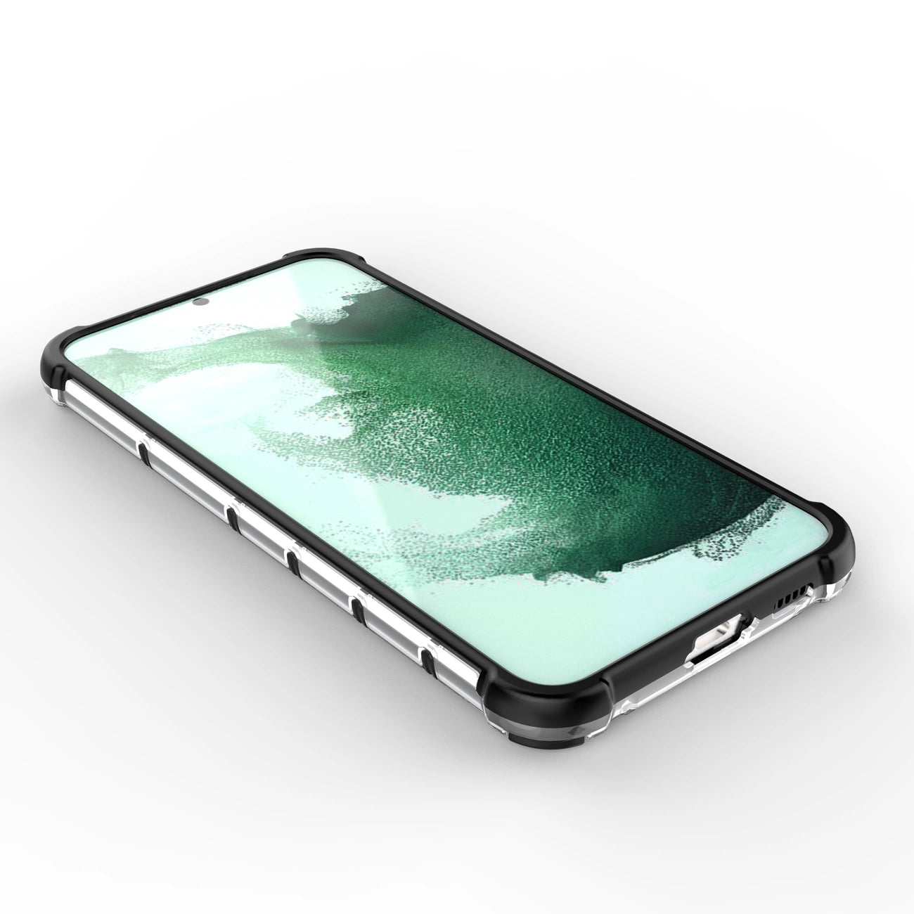 Honeycomb case for Samsung Galaxy S23+ armored hybrid cover transparent_9