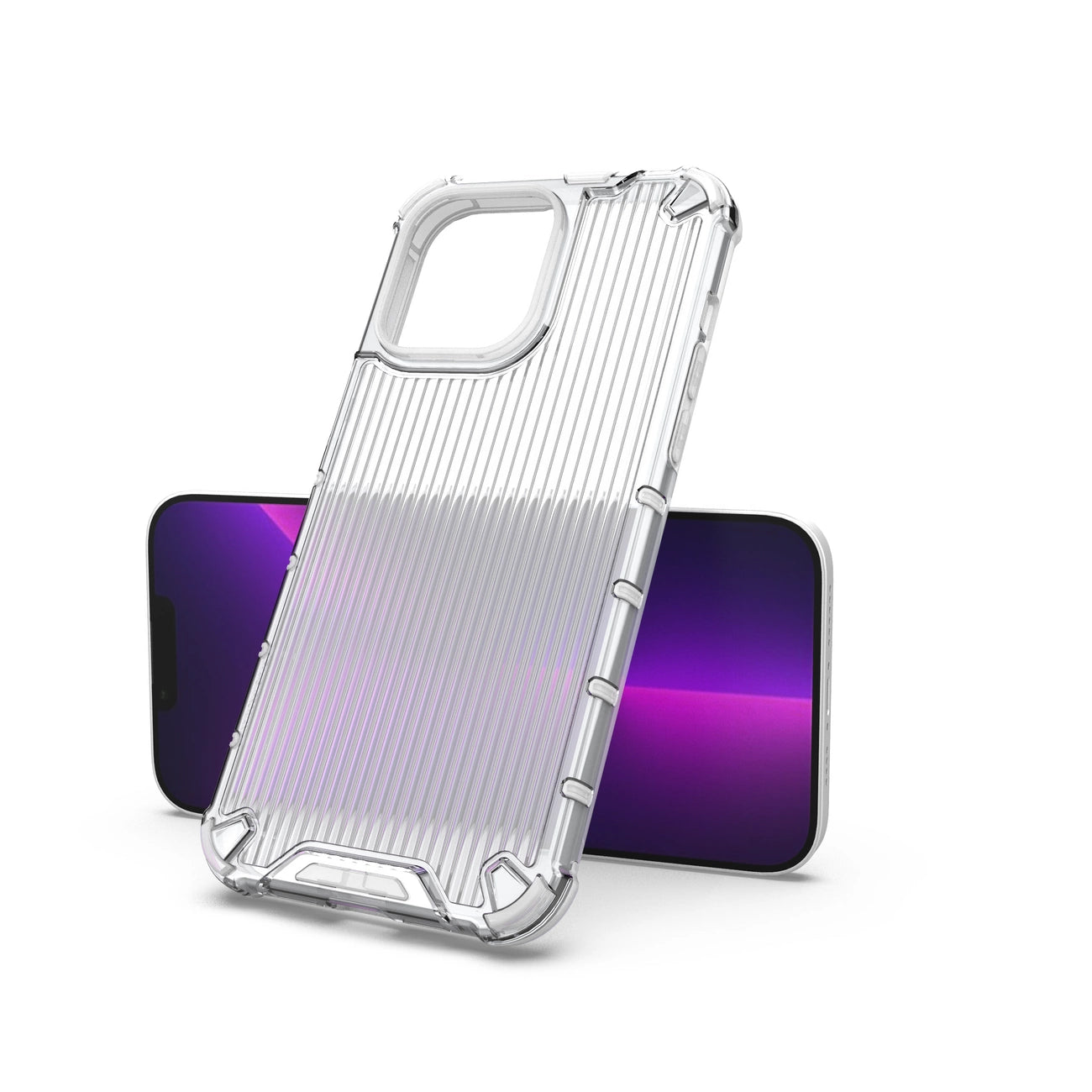 Ombre Protect Case for iPhone 13 Pro Max pink and blue armored case_17