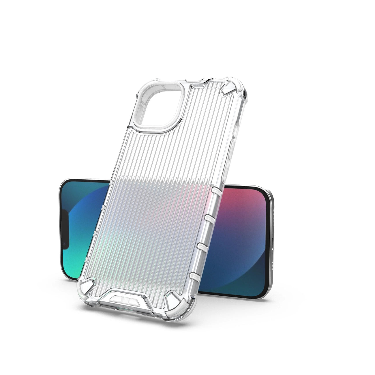 Ombre Protect Case for iPhone 14 pink and blue armored case_19