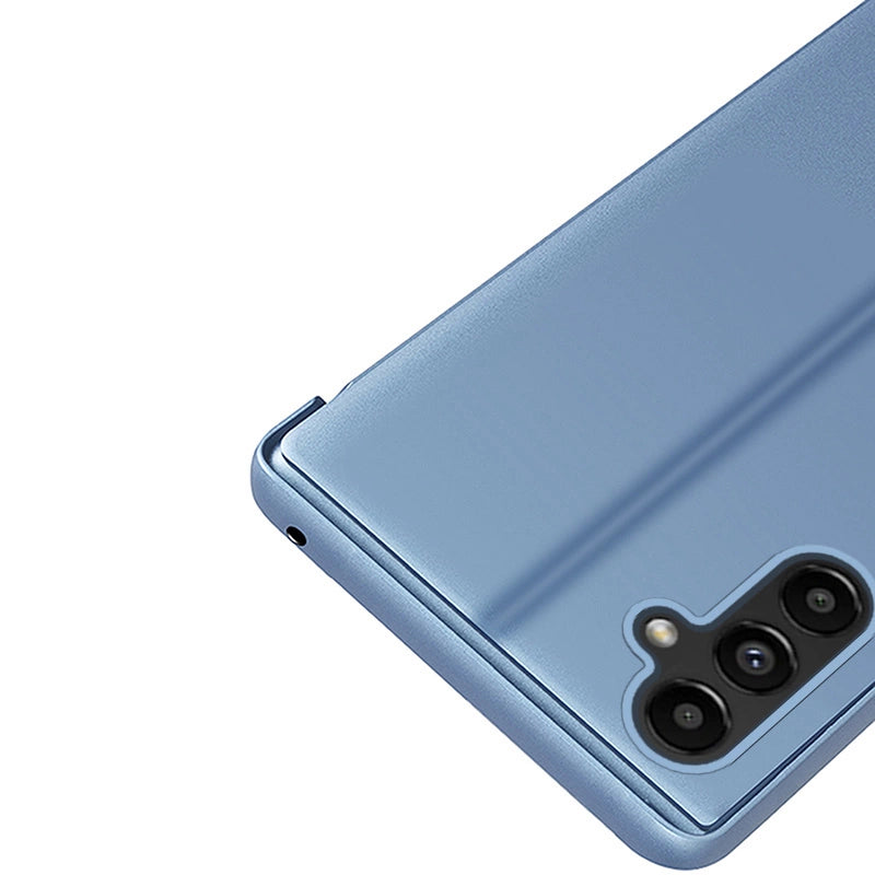 Clear View Case cover for Samsung Galaxy A14 flip cover blue_6