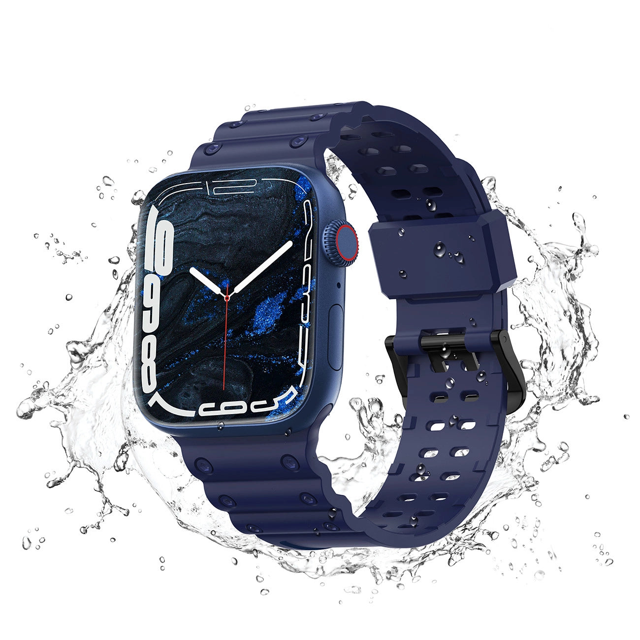 Strap Triple Protection Apple Watch SE strap, 9, 8, 7, 6, 5, 4, 3, 2, 1 (41, 40, 38 mm) band bracelet navy blue_2
