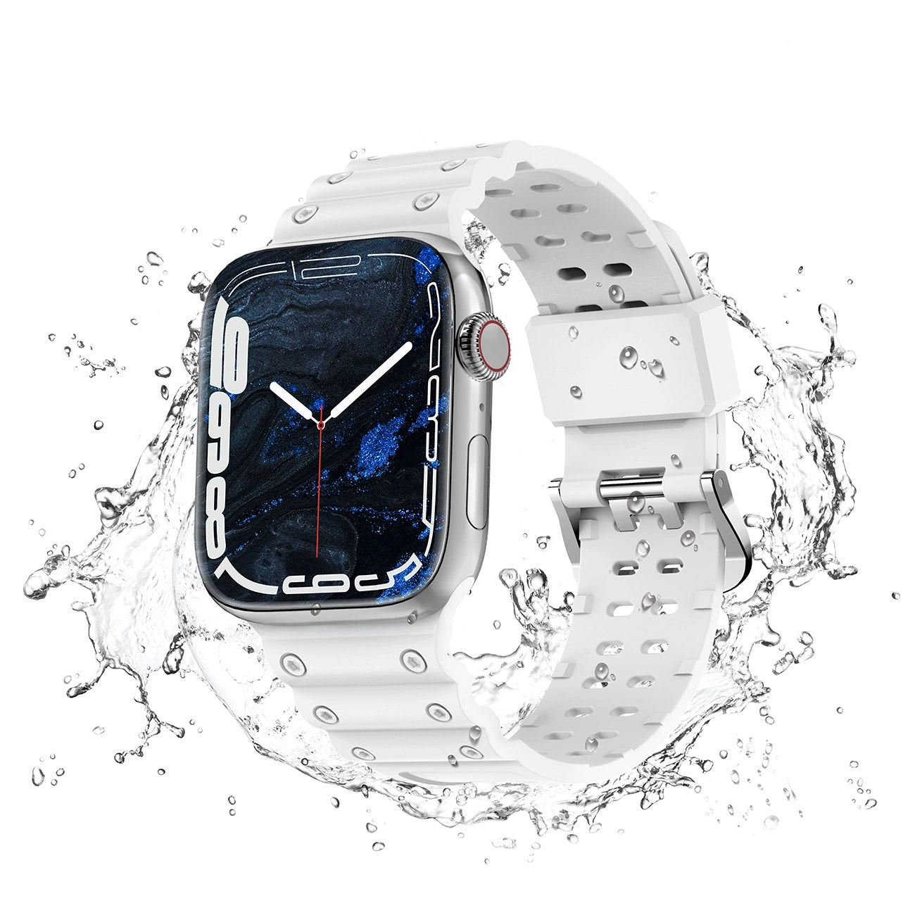 Strap Triple Protection Apple Watch SE strap, 9, 8, 7, 6, 5, 4, 3, 2, 1 (41, 40, 38 mm) band bracelet white_1