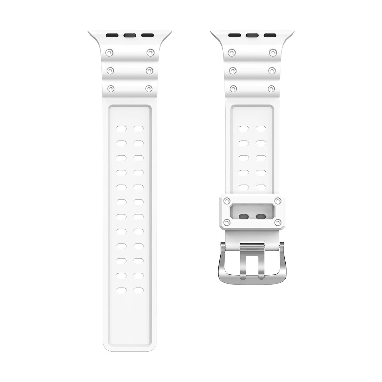 Strap Triple Protection Apple Watch SE strap, 9, 8, 7, 6, 5, 4, 3, 2, 1 (41, 40, 38 mm) band bracelet white_4