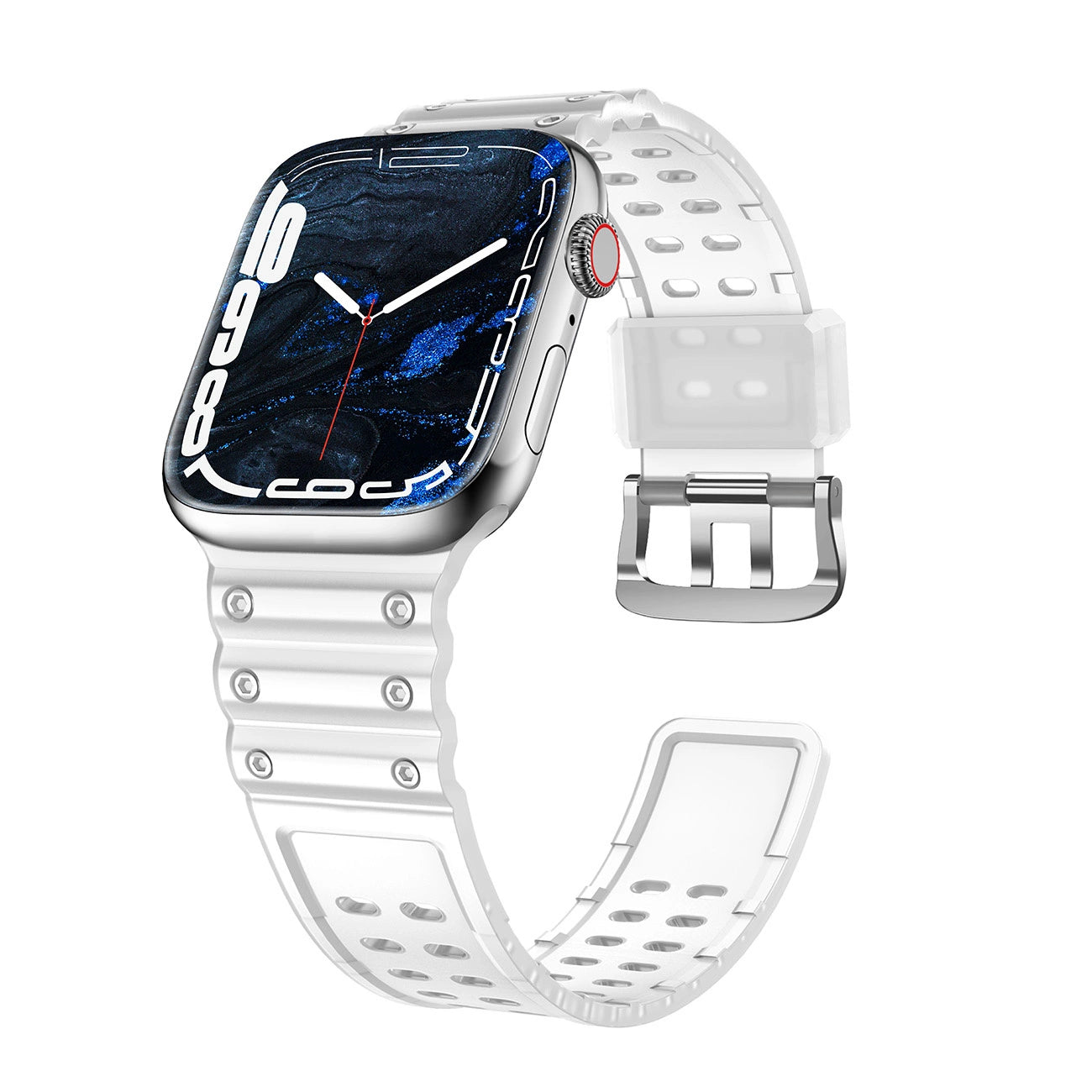 Strap Triple Protection Apple Watch SE Band, 9, 8, 7, 6, 5, 4, 3, 2, 1 (41, 40, 38 mm) Band Bracelet Transparent_1