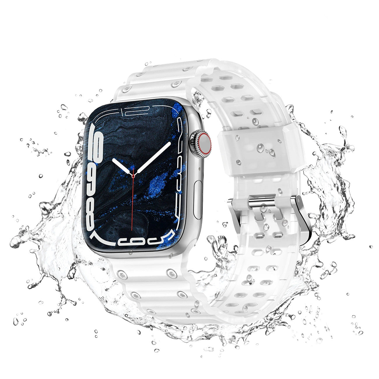 Strap Triple Protection Apple Watch SE Band, 9, 8, 7, 6, 5, 4, 3, 2, 1 (41, 40, 38 mm) Band Bracelet Transparent_2