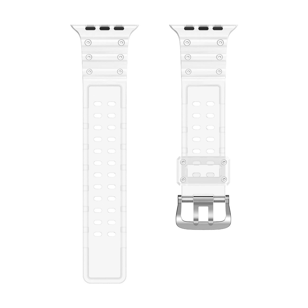 Strap Triple Protection Apple Watch SE Band, 9, 8, 7, 6, 5, 4, 3, 2, 1 (41, 40, 38 mm) Band Bracelet Transparent_5
