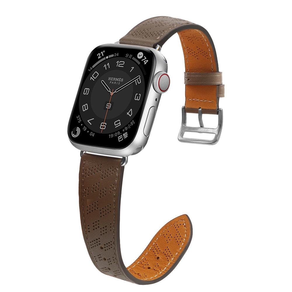 Strap Leather leather strap Apple Watch SE, 9, 8, 7, 6, 5, 4, 3, 2, 1 (41, 40, 38 mm) band bracelet dark brown_2