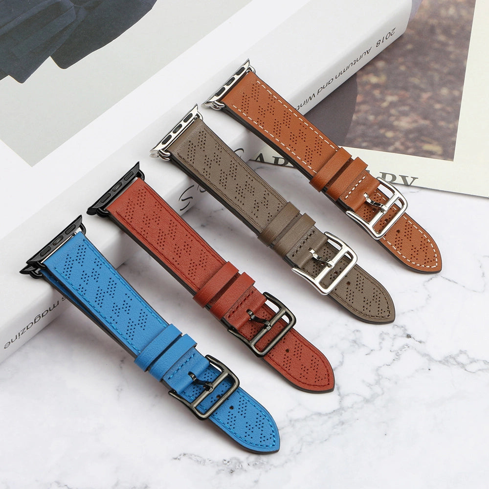 Strap Leather leather strap Apple Watch Ultra, SE, 9, 8, 7, 6, 5, 4, 3, 2, 1 (49, 45, 44, 42 mm) band bracelet brown_7