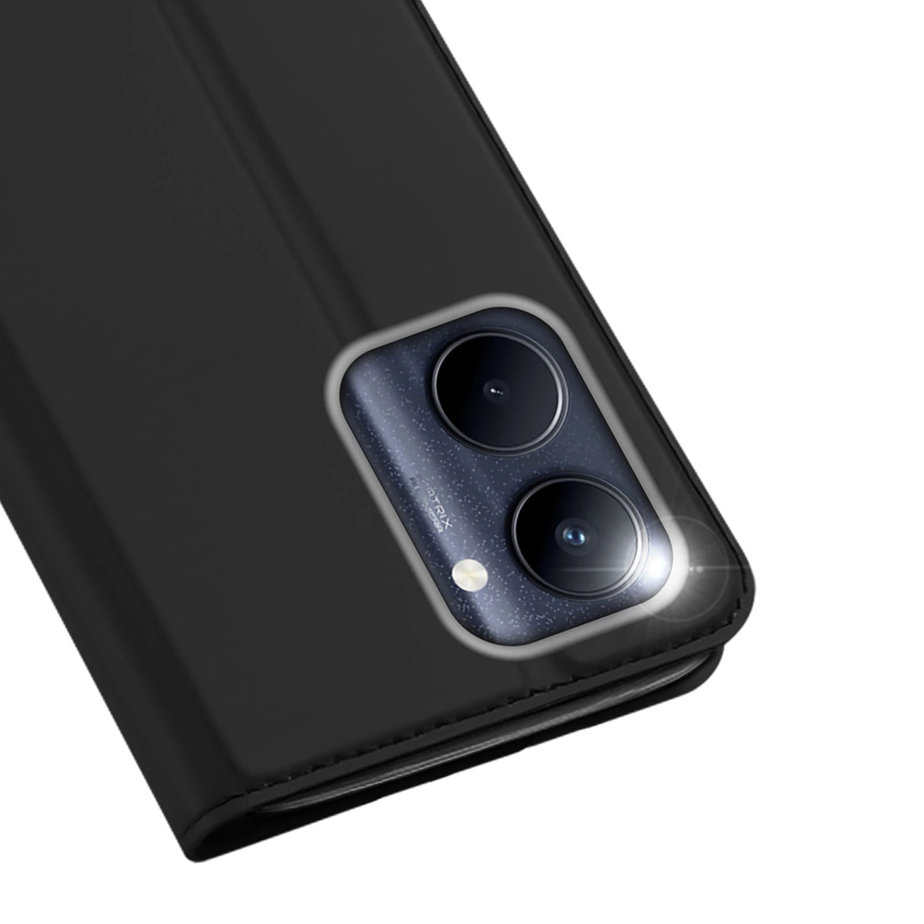 Dux Ducis Skin Pro Case Realme C33 Flip Card Wallet Stand Black_2