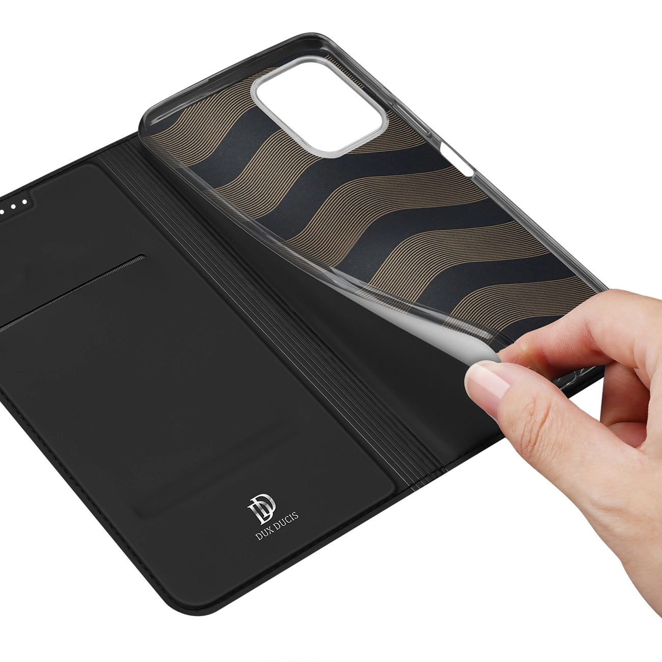 Dux Ducis Skin Pro Case Realme C33 Flip Card Wallet Stand Black_7