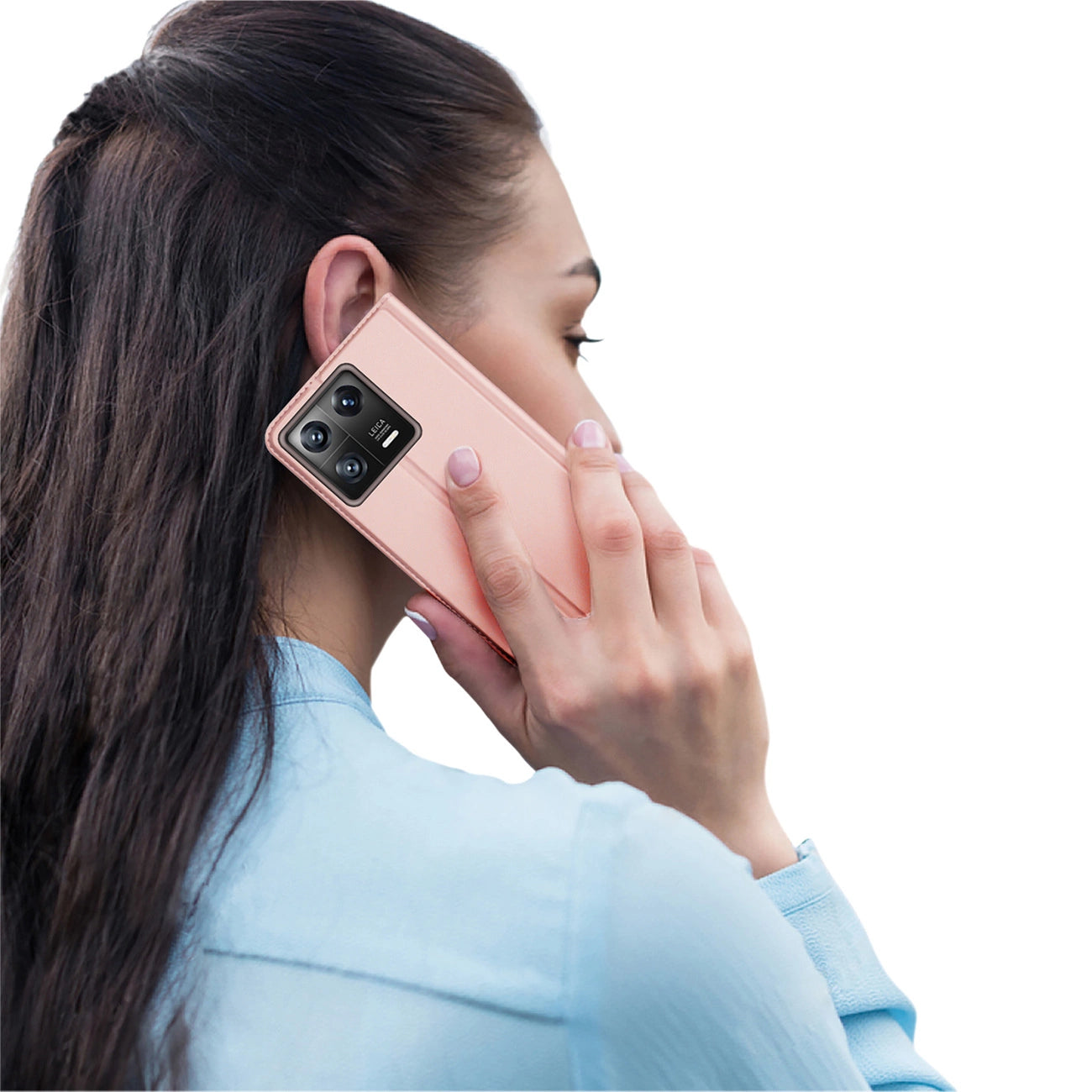 Dux Ducis Skin Pro Case Xiaomi 13 Flip Card Wallet Stand Pink_9