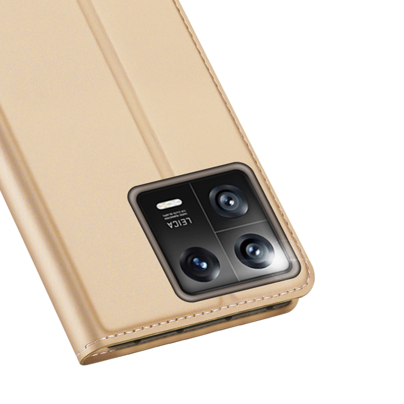 Dux Ducis Skin Pro Case Xiaomi 13 Flip Card Wallet Gold Stand_2