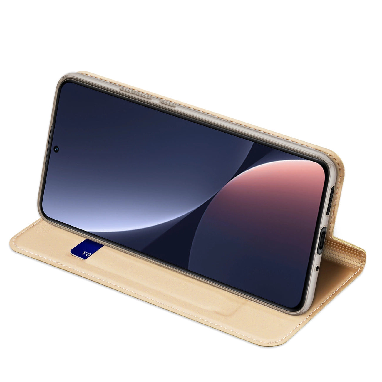 Dux Ducis Skin Pro Case Xiaomi 13 Flip Card Wallet Gold Stand_4