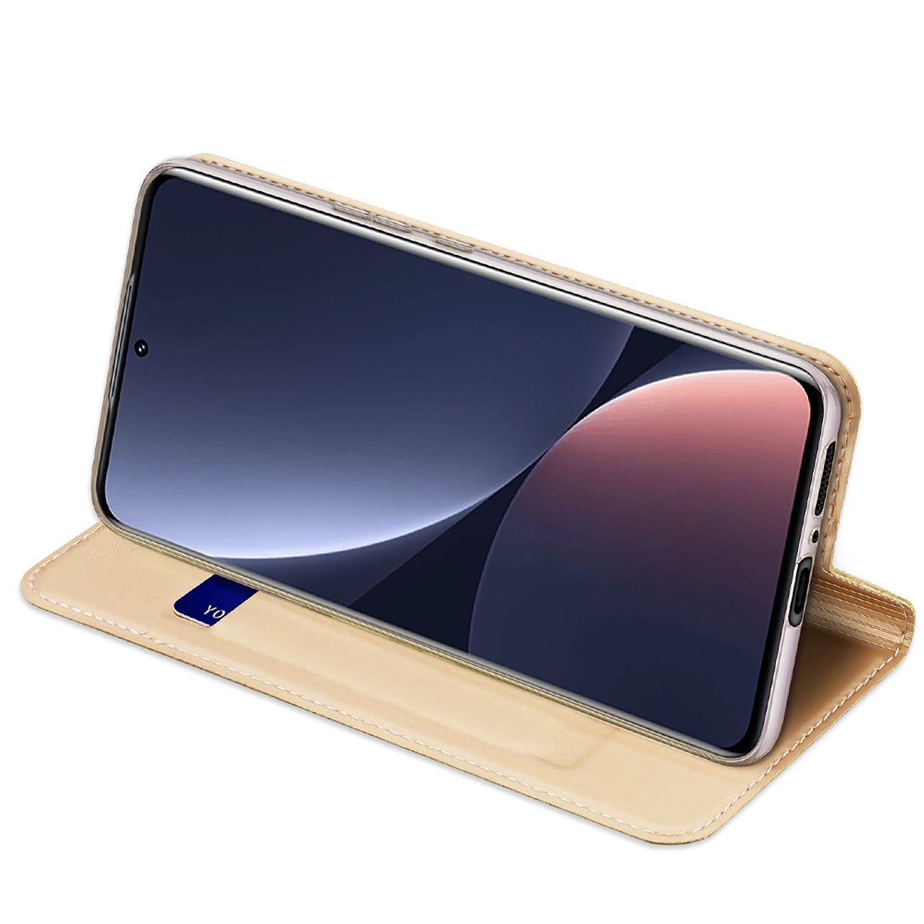 Dux Ducis Skin Pro Case Xiaomi 13 Pro Flip Card Wallet Gold Stand_4