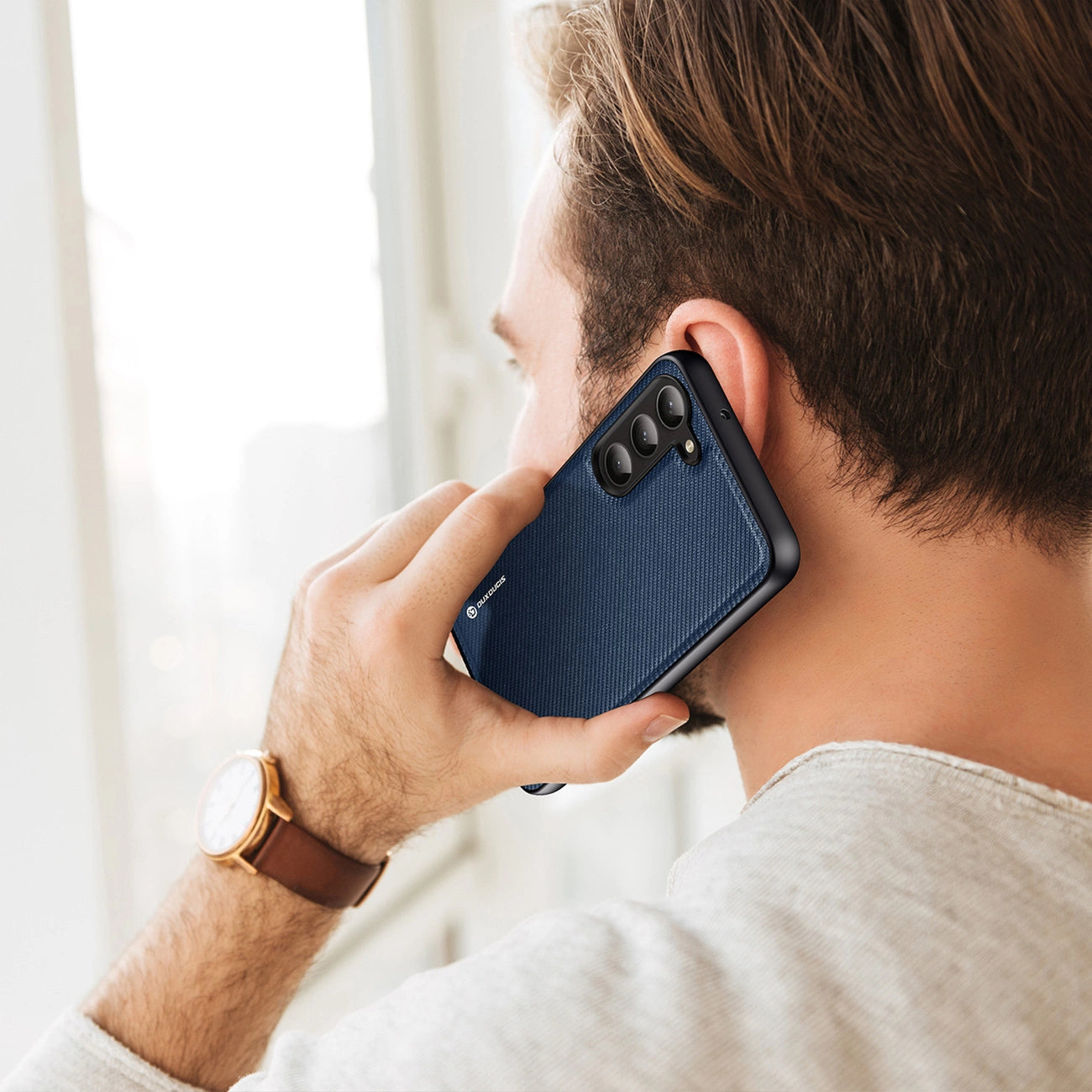 Dux Ducis Fino case Samsung Galaxy S23+ cover with silicone frame blue_6