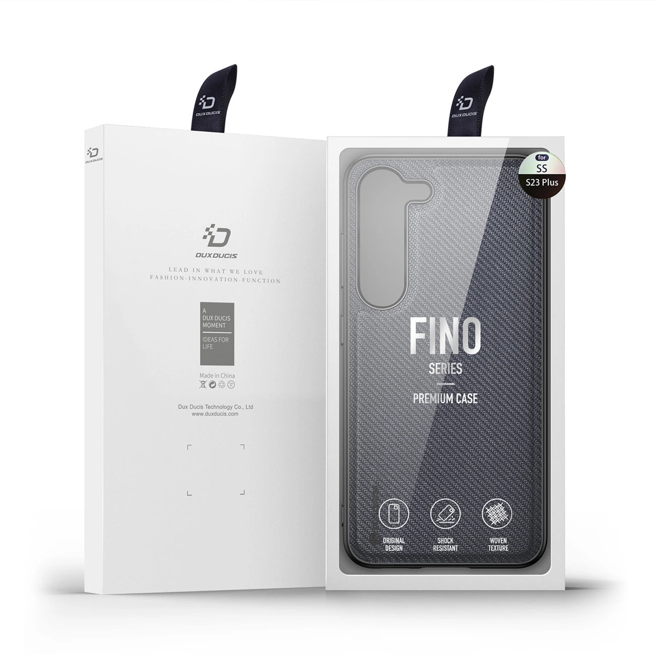 Dux Ducis Fino case Samsung Galaxy S23+ cover with silicone frame gray_4