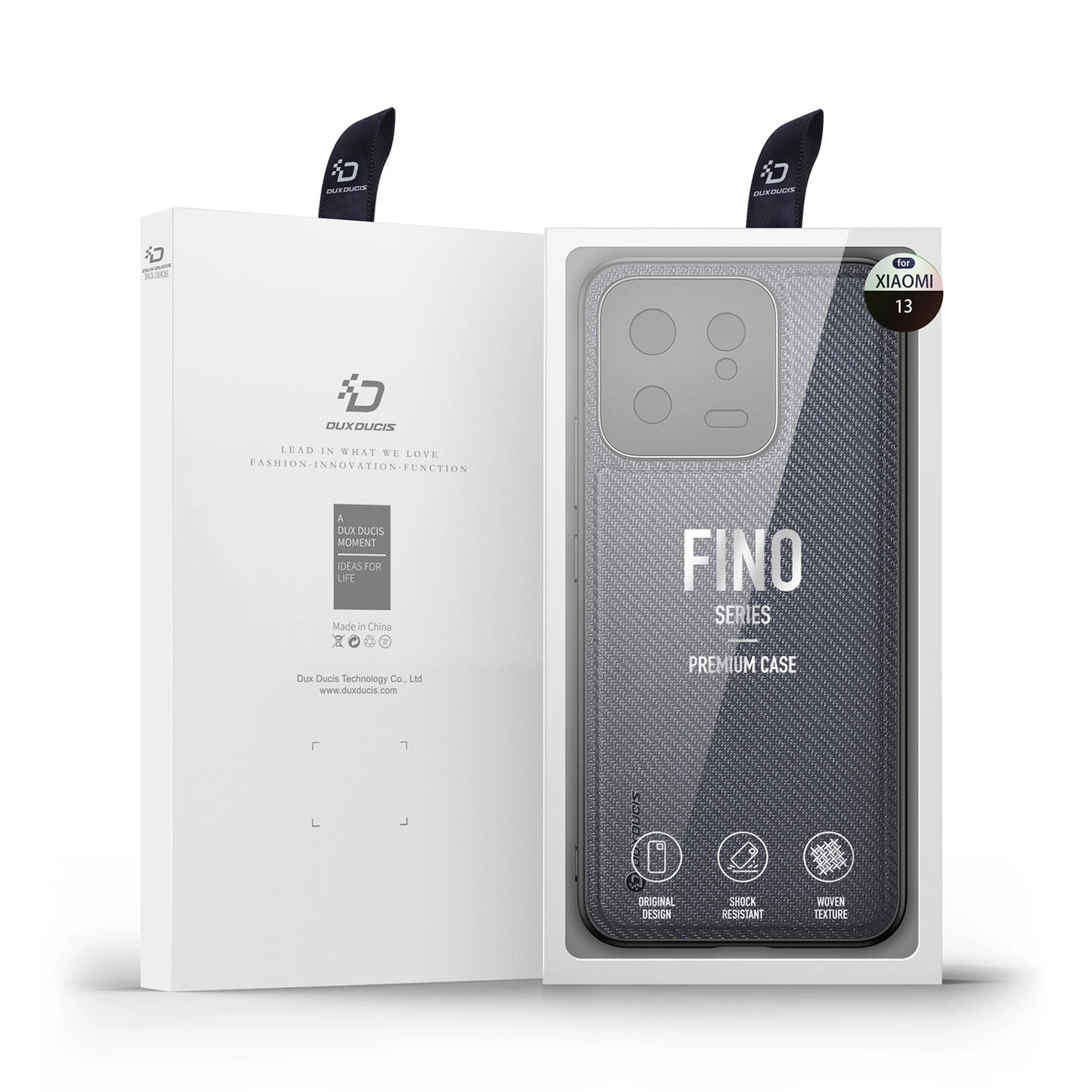 Dux Ducis Fino case for Xiaomi 13 cover with silicone frame gray_6