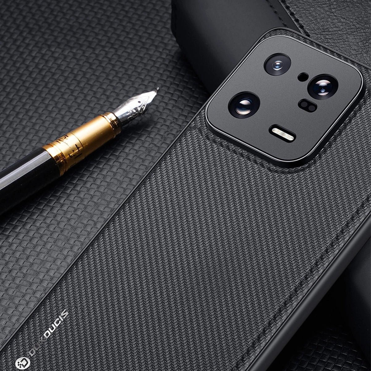 Dux Ducis Fino case for Xiaomi 13 Pro cover with silicone frame gray_3