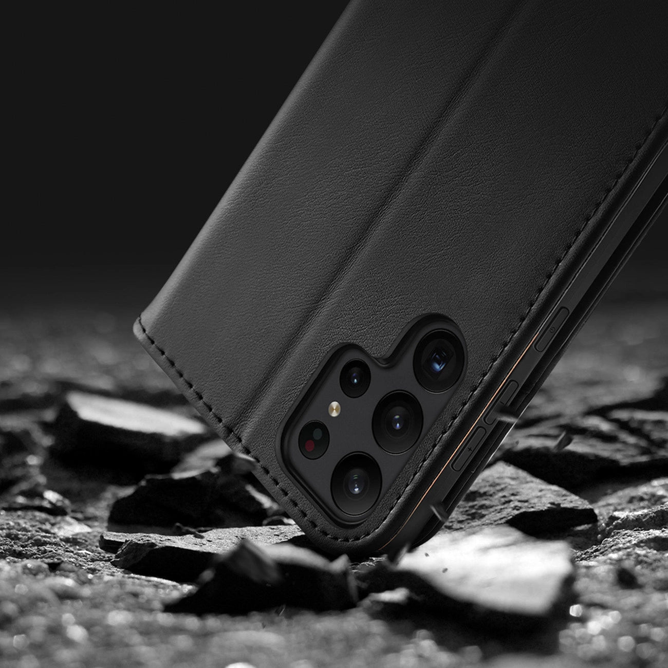 Dux Ducis Hivo case Samsung Galaxy S23 flip cover wallet stand RFID blocking brown_18