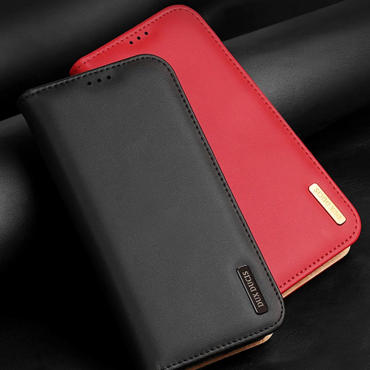 Dux Ducis Hivo case Samsung Galaxy S23+ flip cover wallet stand RFID blocking brown_10