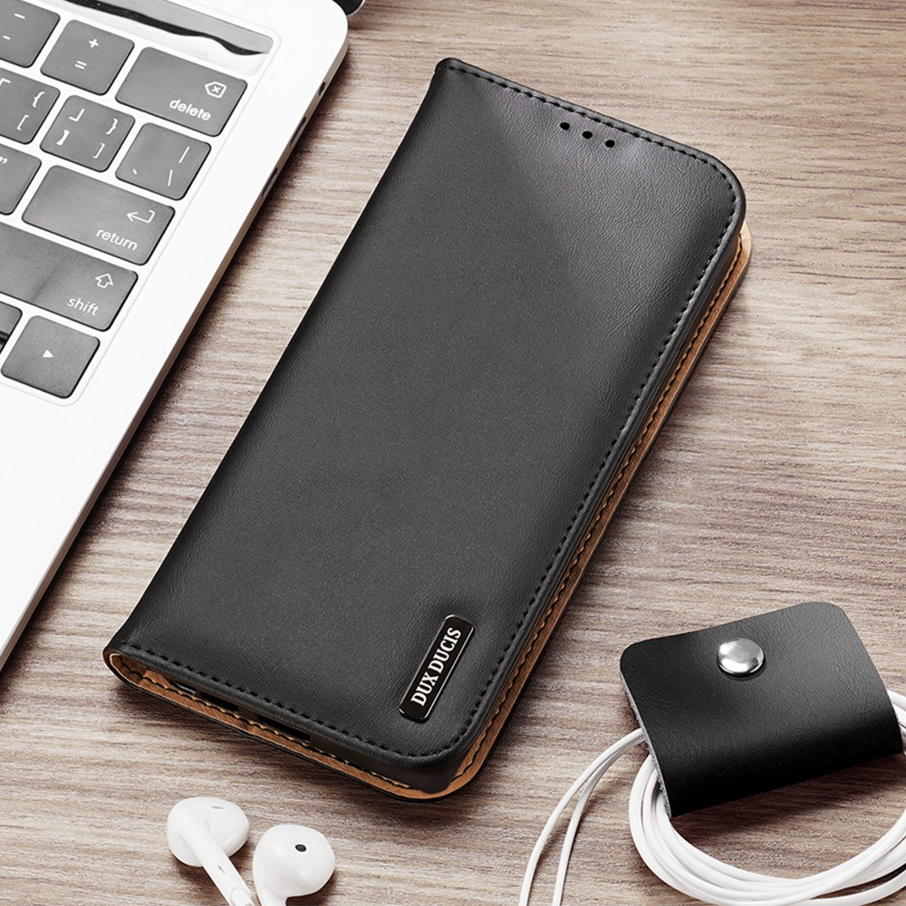 Dux Ducis Hivo Case for Samsung Galaxy S23 Ultra Flip Cover Wallet Stand RFID Blocking Brown_21
