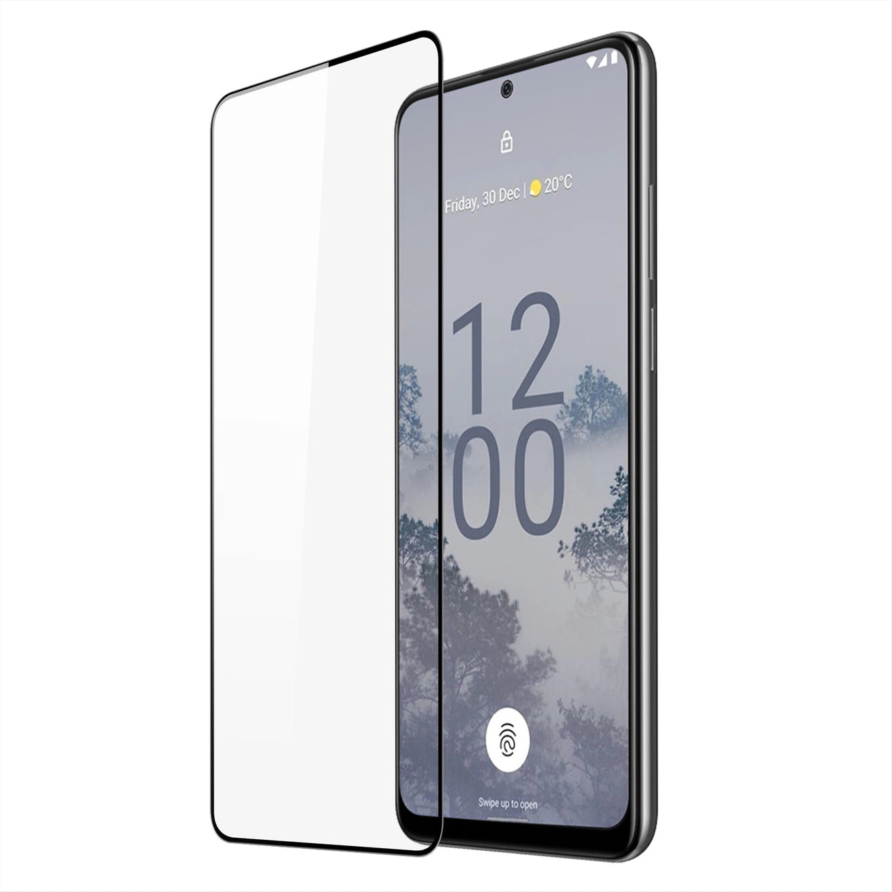 Dux Ducis 10D Tempered Glass Nokia X30 9H tempered glass with black frame_0