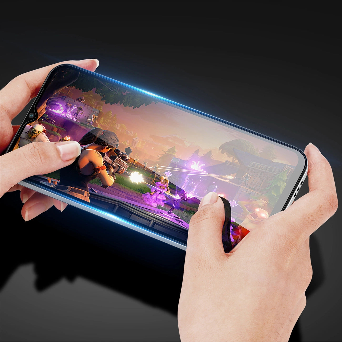 Dux Ducis 9D Tempered Glass Oppo A17 9H tempered glass with black frame_2