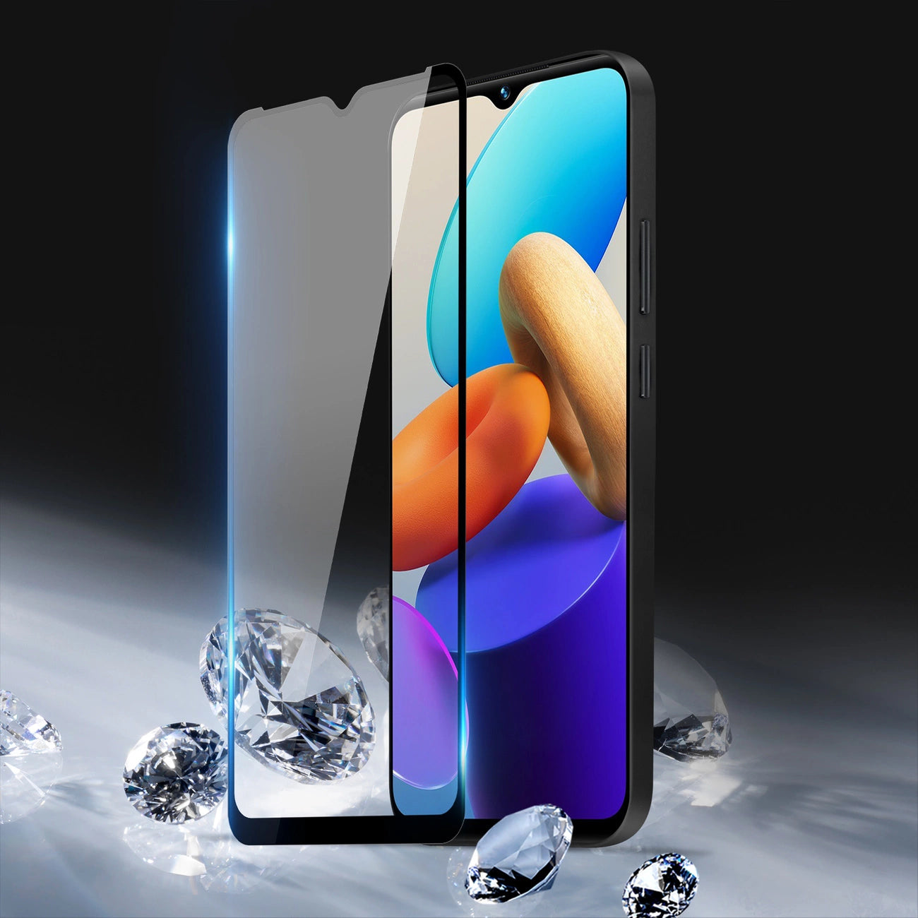 Dux Ducis 9D Tempered Glass Vivo Y35 / Vivo Y22 / Vivo Y22s 9H Tempered Glass with Black Frame_3