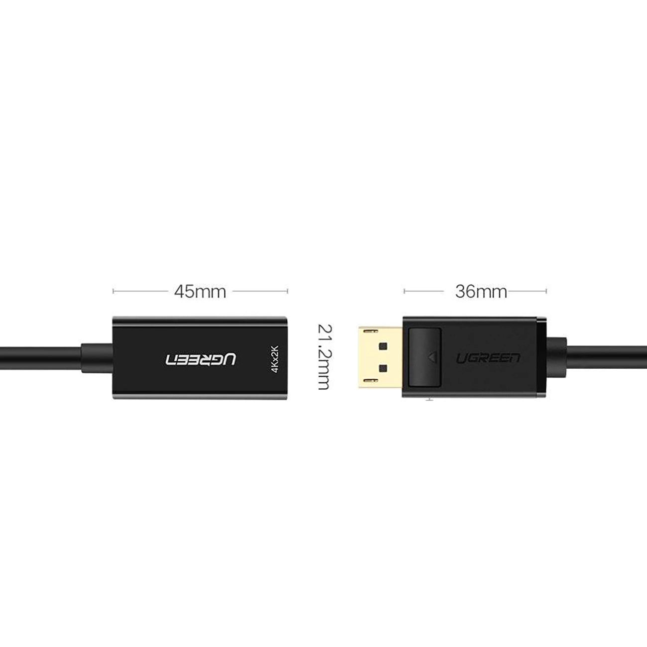 Ugreen MM137 40363 DisplayPort (Male) to HDMI (Female) 4K/1080p Adapter - Black_6