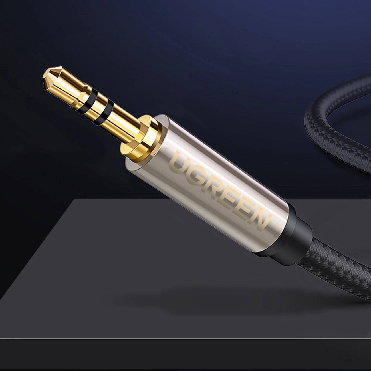 Ugreen AV127 10628 audio TRS cable mini jack 3.5mm / jack 6.35mm 2m - gray_8