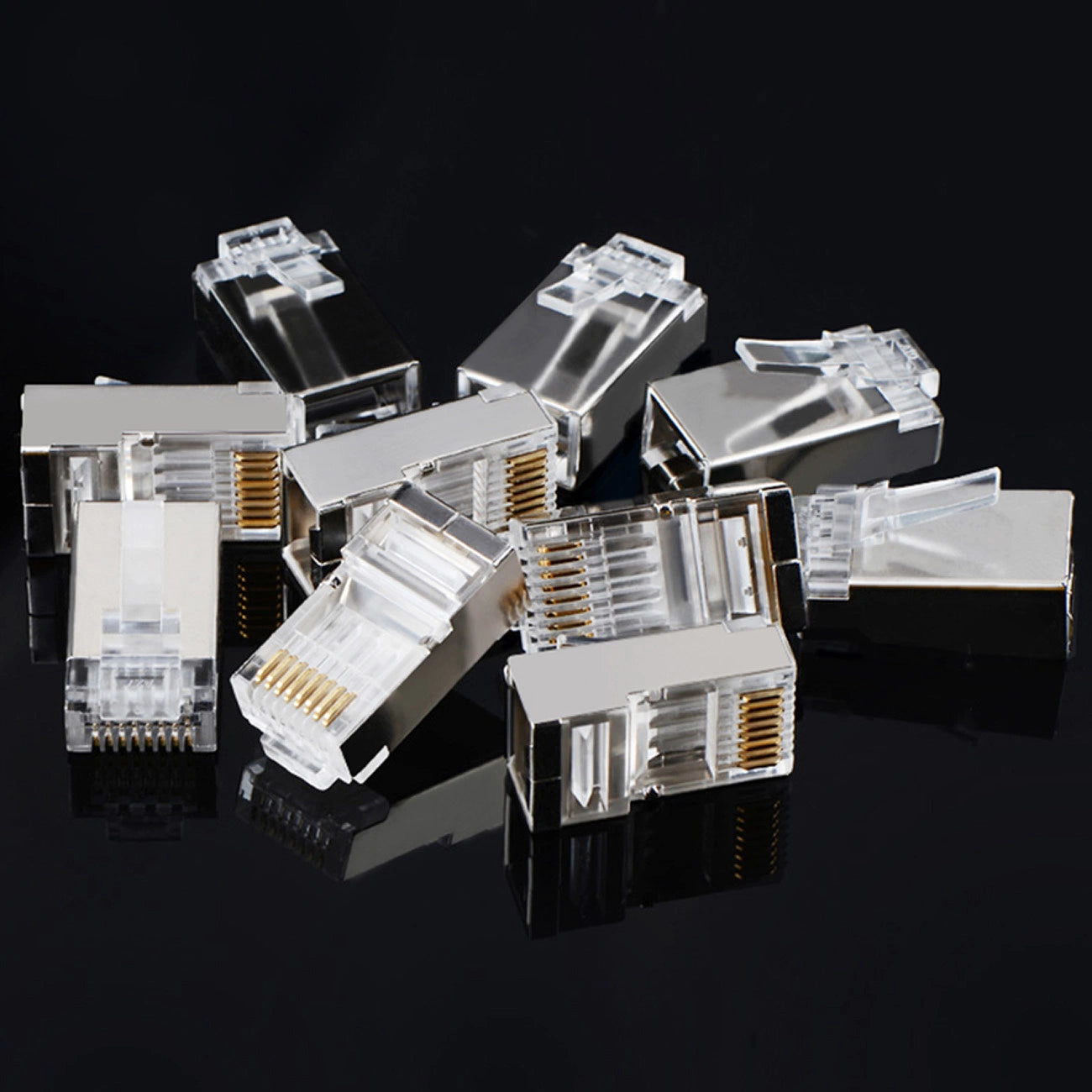 Ugreen 10x plug end RJ45 8P8C (UTP Cat. 6 / Cat. 5 / Cat. 5e) silver (NW111)_3