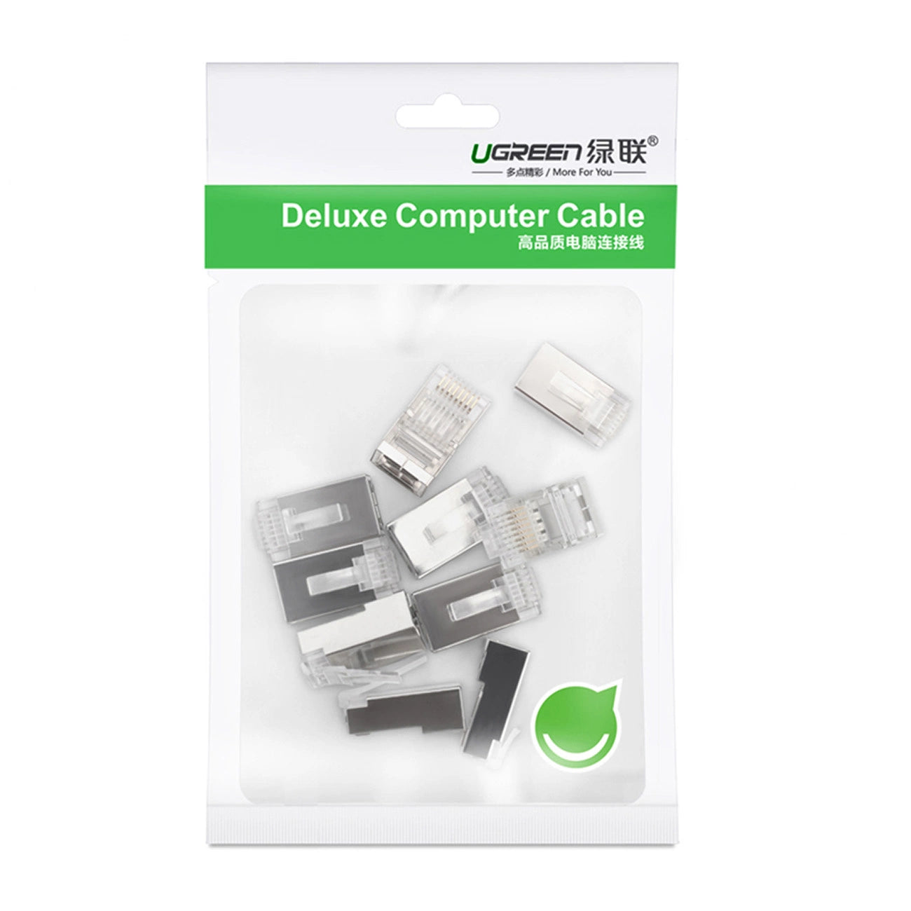 Ugreen 10x plug end RJ45 8P8C (UTP Cat. 6 / Cat. 5 / Cat. 5e) silver (NW111)_4
