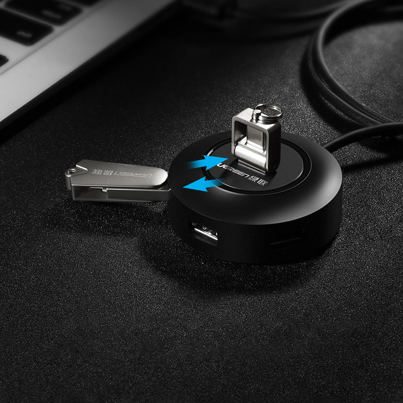 Ugreen HUB 4in1 USB-A - 4xUSB-A 2.0 480Mb/s 1m black (CR106)_6