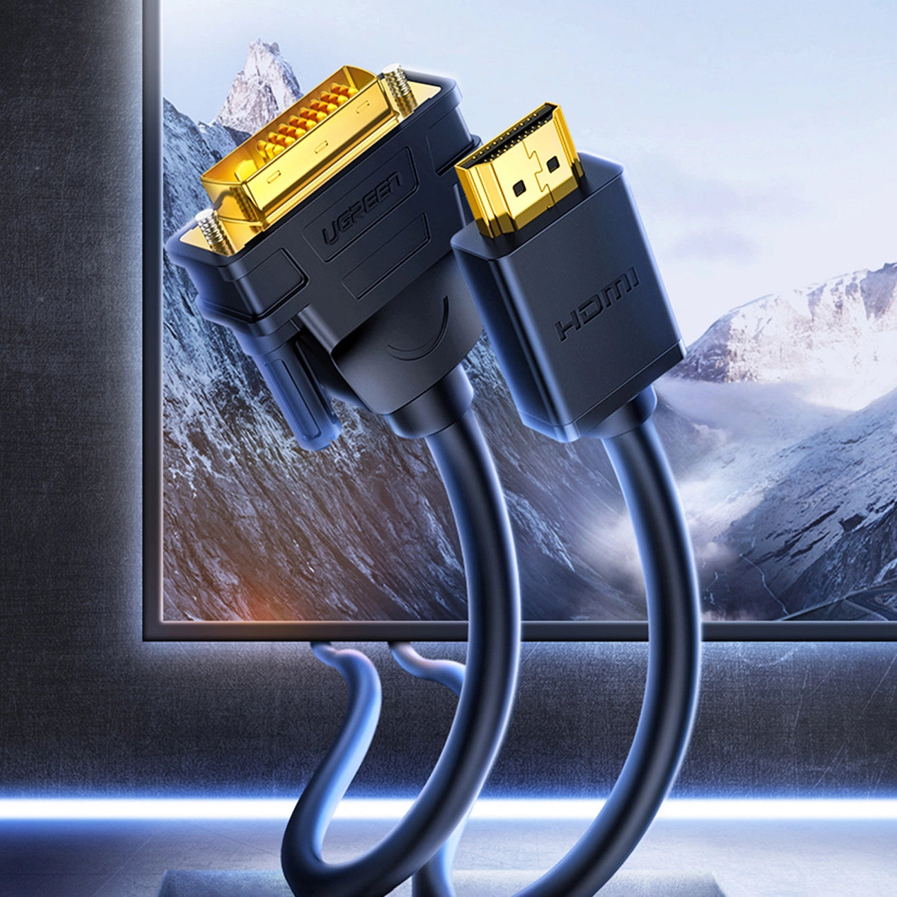 Ugreen bi-directional cable HDMI - DVI 2m black (HD106)_1