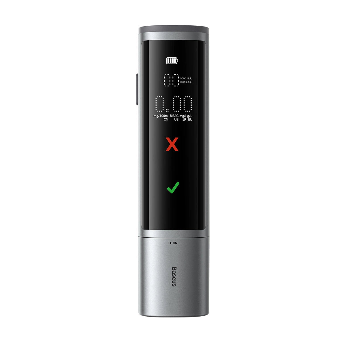 Electronic Breathalyzer Baseus SafeJourney Pro (Grey)_5