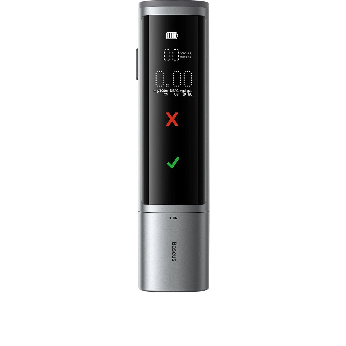 Electronic Breathalyzer Baseus SafeJourney Pro (Grey)_6