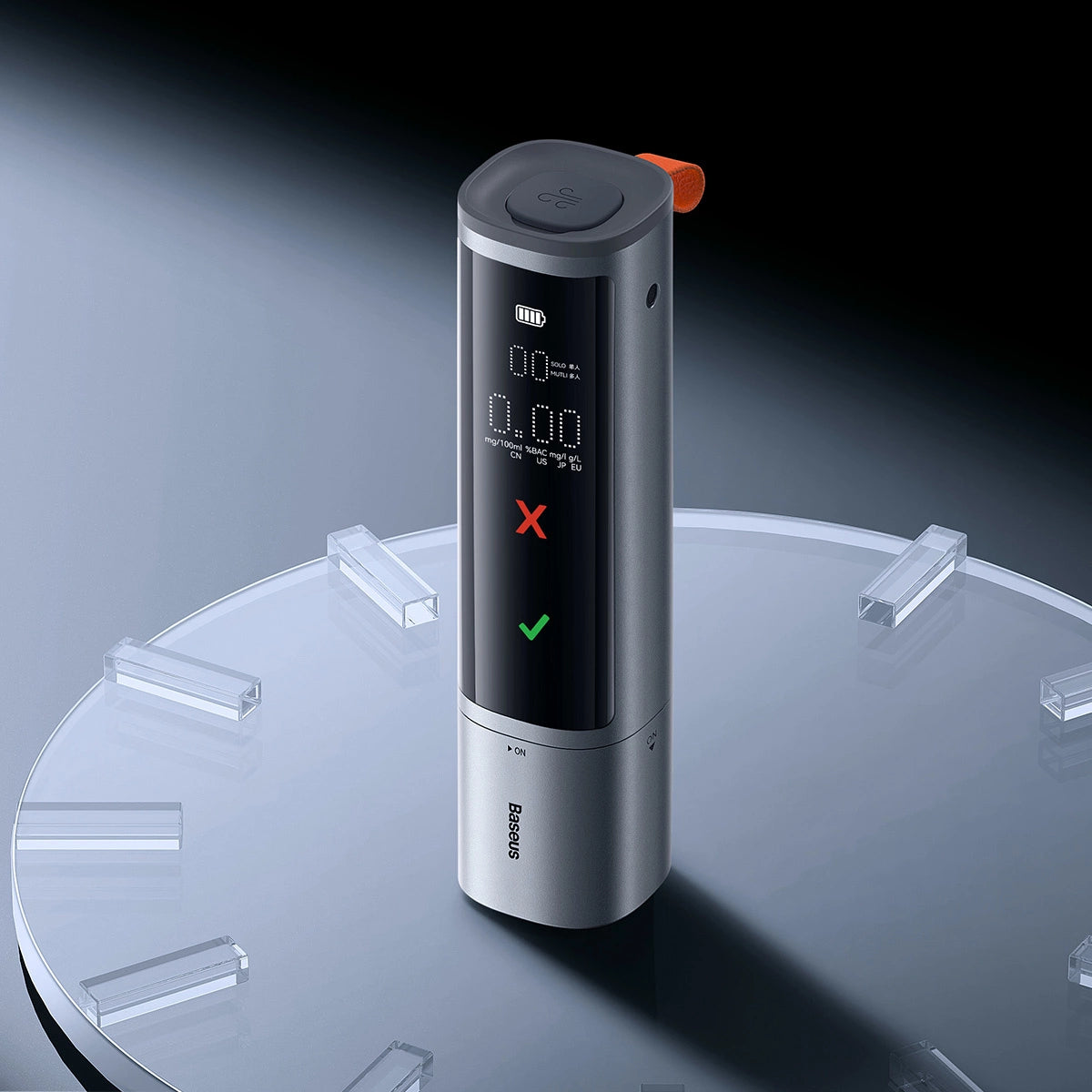 Electronic Breathalyzer Baseus SafeJourney Pro (Grey)_18