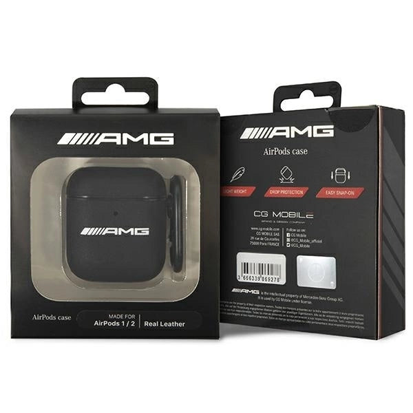 AMG AMA2SLWK AirPods cover black/black Leather_2