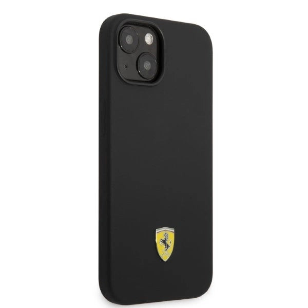 Ferrari FEHMSIP14SBK iPhone 14 6.1" black/black hardcase Silicone Metal Logo Magsafe_3