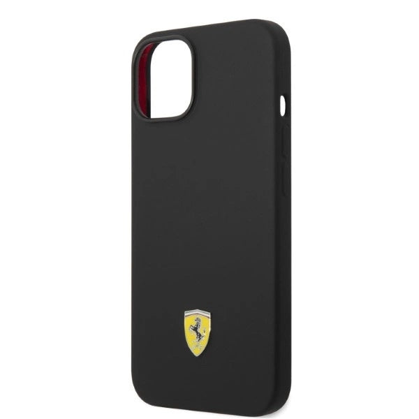 Ferrari FEHMSIP14SBK iPhone 14 6.1" black/black hardcase Silicone Metal Logo Magsafe_5