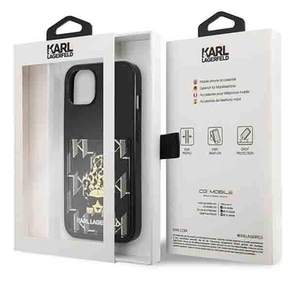 Karl Lagerfeld Karlimals Cardslot case for iPhone 13 - black_7
