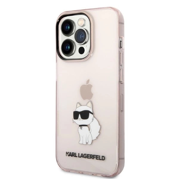 Karl Lagerfeld KLHCP14LHNCHTCP iPhone 14 Pro 6.1" pink/pink hardcase Ikonik Choupette_1