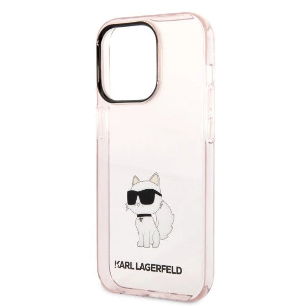 Karl Lagerfeld KLHCP14LHNCHTCP iPhone 14 Pro 6.1" pink/pink hardcase Ikonik Choupette_5