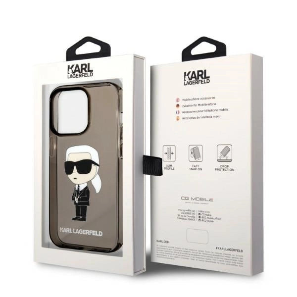 Karl Lagerfeld KLHCP14LHNIKTCK iPhone 14 Pro 6.1" black/black hardcase Ikonik Karl Lagerfeld_7