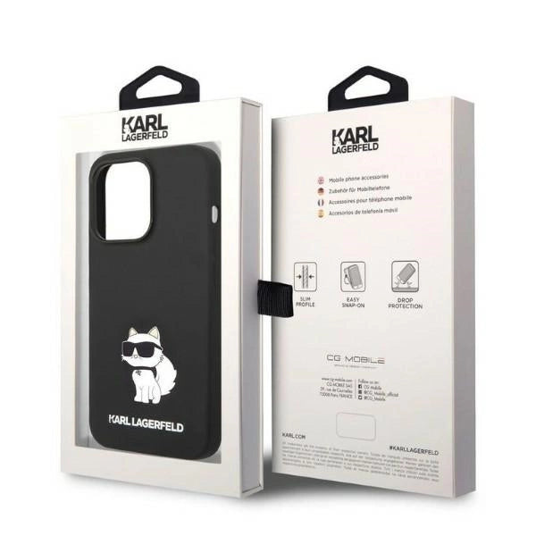 Karl Lagerfeld Silicone Choupette case for iPhone 14 Pro Max - black_7