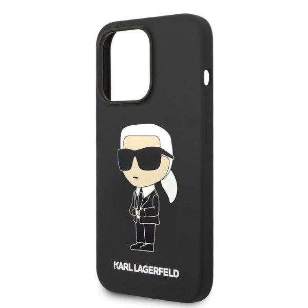 Karl Lagerfeld Silicone Ikonik case for iPhone 14 Pro Max - black_5