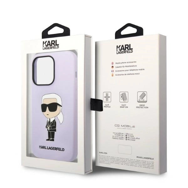 Karl Lagerfeld KLHCP14XSNIKBCU iPhone 14 Pro Max 6.7" hardcase purple/purple Silicone Ikonik_7